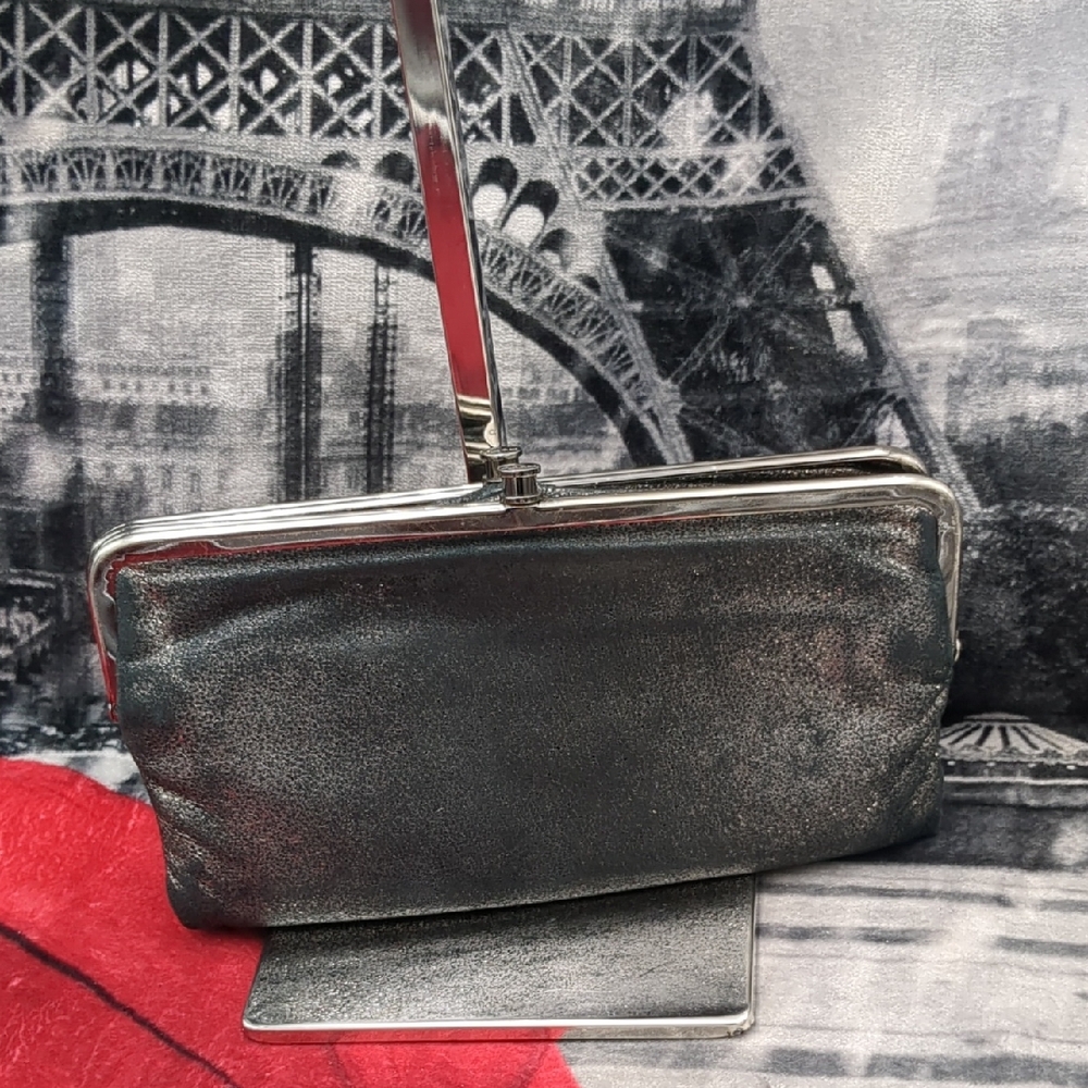 Hobo Black And Silver Clutch